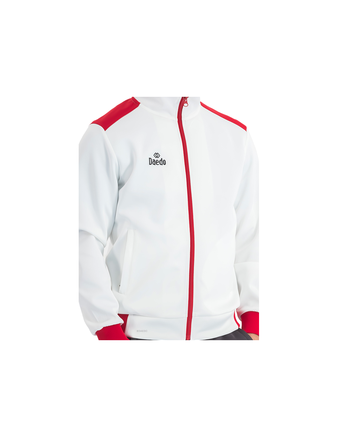 Slim Fit Tracksuit With White/Red/Grey Neck*++*Slim Fit Tracksuit With White/Red/Grey Neck